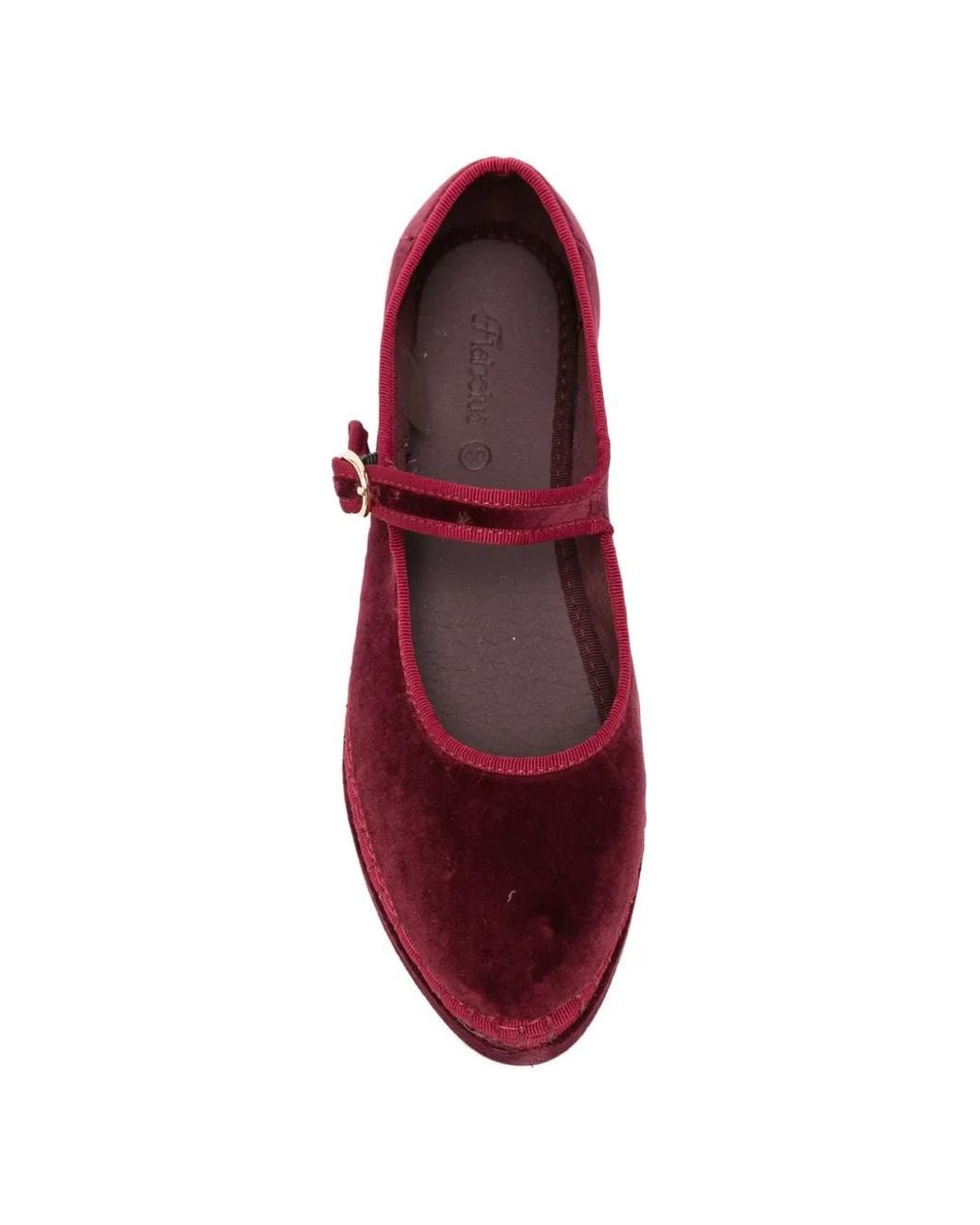 Flabelus Red Derbies Double Lucrecia En Velours