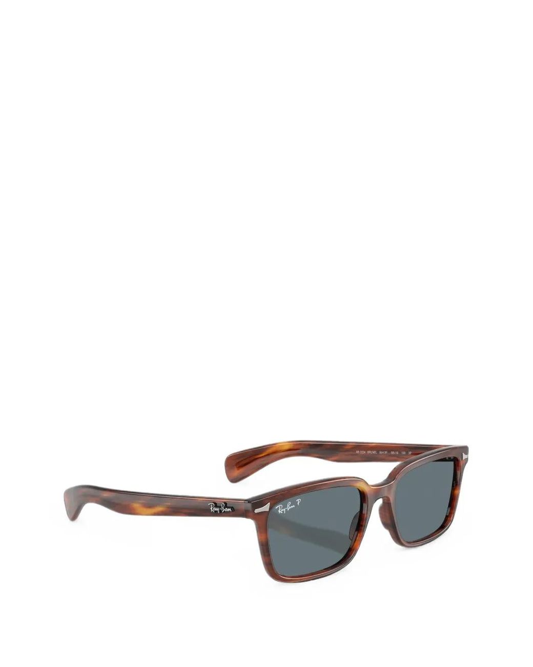 Ray-Ban Gray Brunel Rectangle-Frame Sunglasses