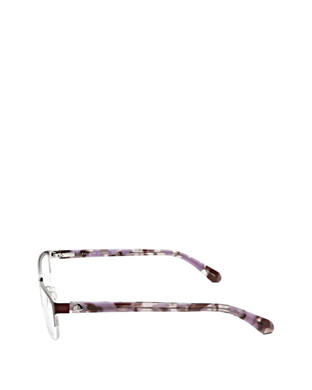 Kate Spade White Marnie Rectangle-Frame Glasses