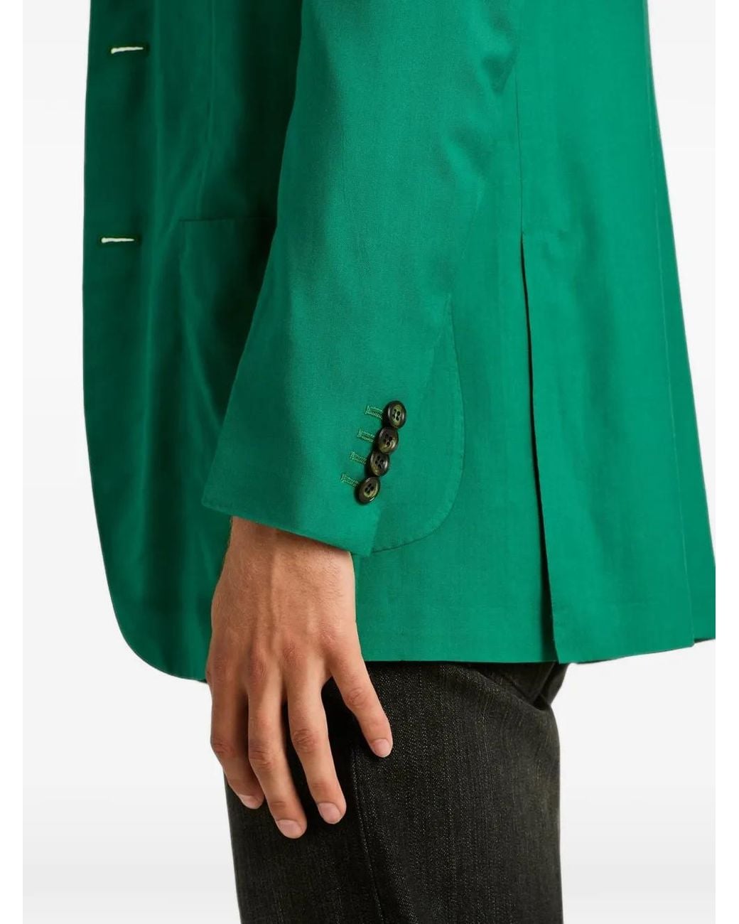 Blazer Con Botones Kiton de hombre de color Green