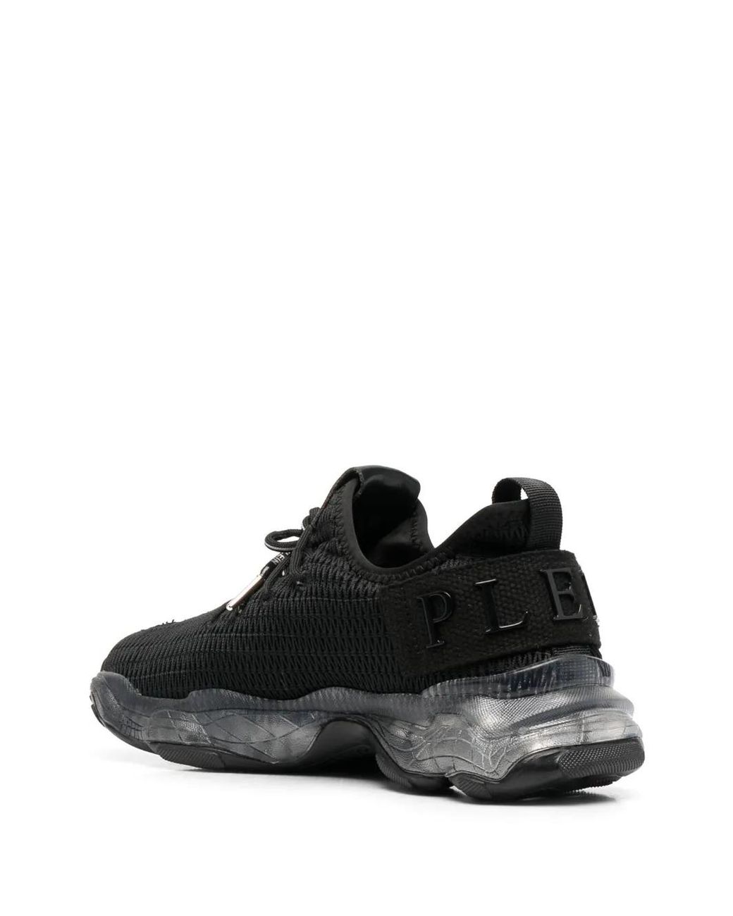 Philipp Plein Black Runner Hyper $Hock Sneakers