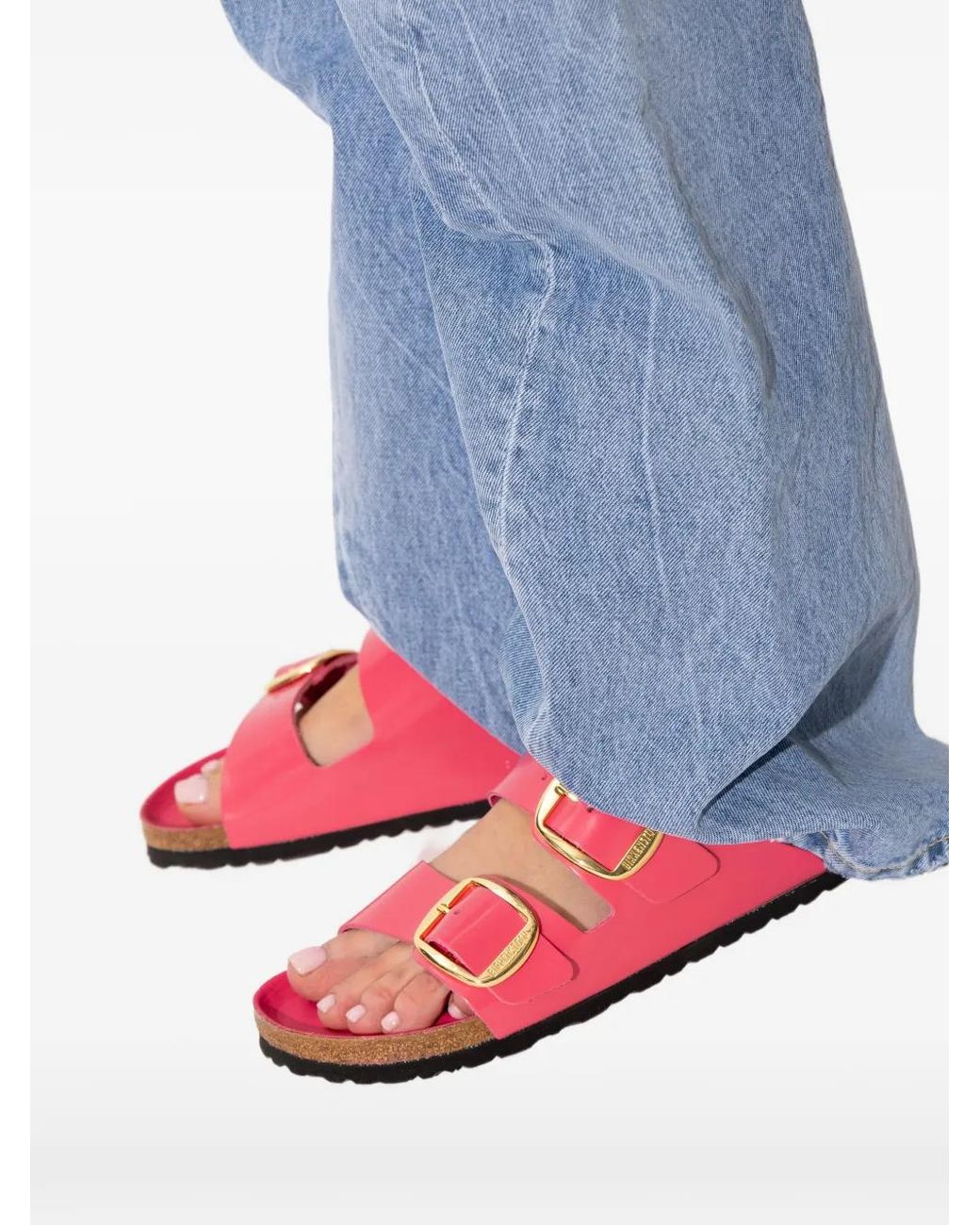 Birkenstock Pink Arizona Big Buckle Sandals
