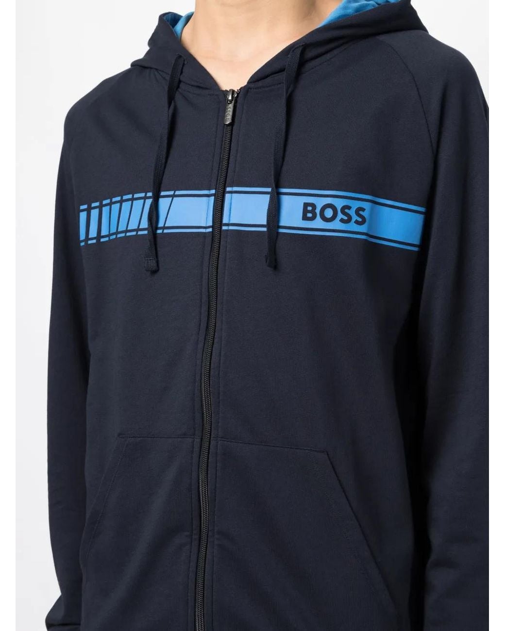 Boss Blue Authentic Zip-Up Jacket for men