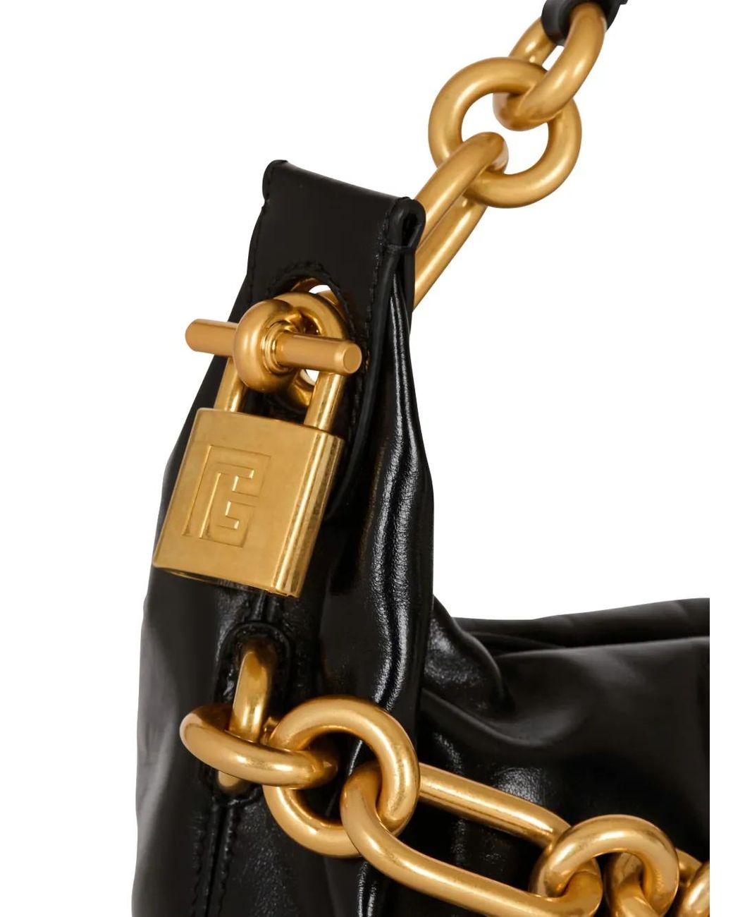Balmain Black Shoulder Bag 'Sync Medium'