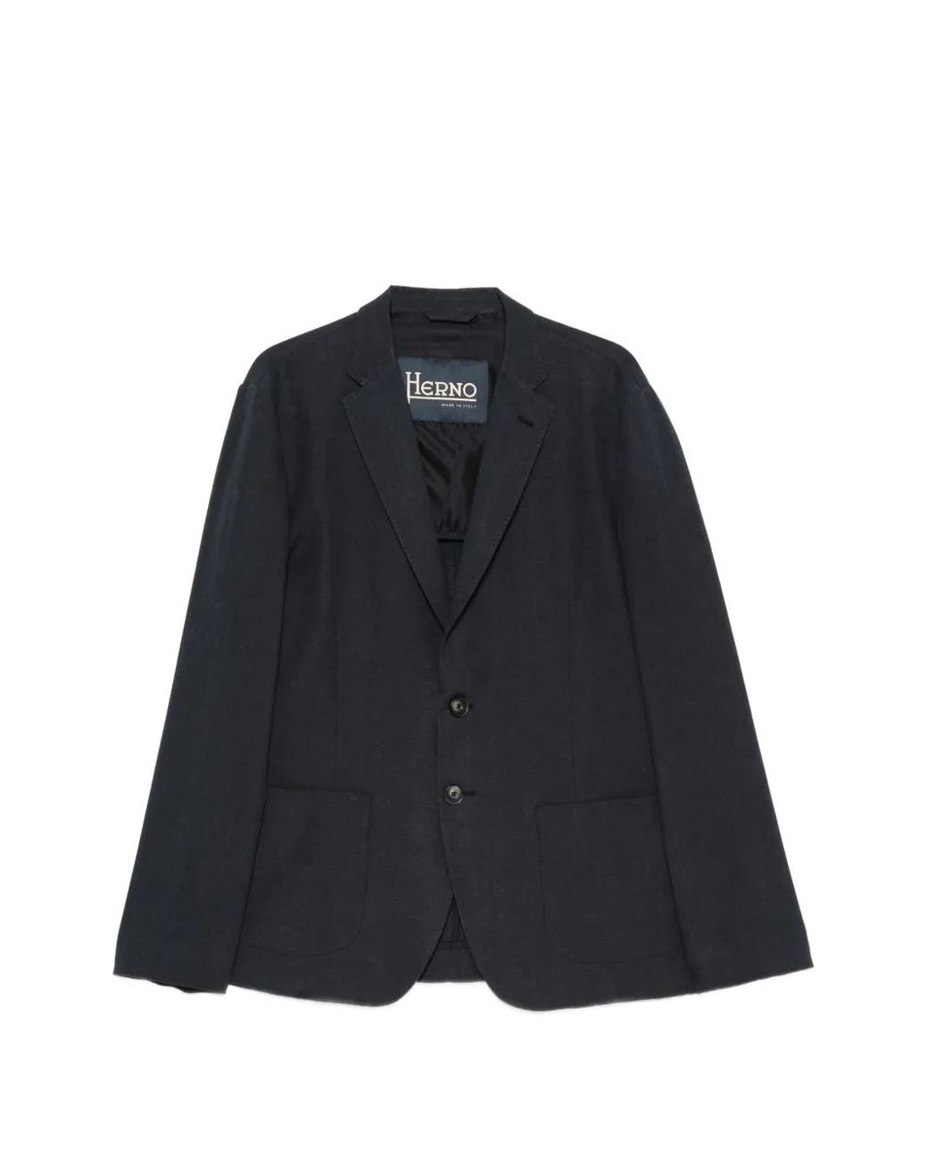 Herno Blue Single-Breasted Blazer for men