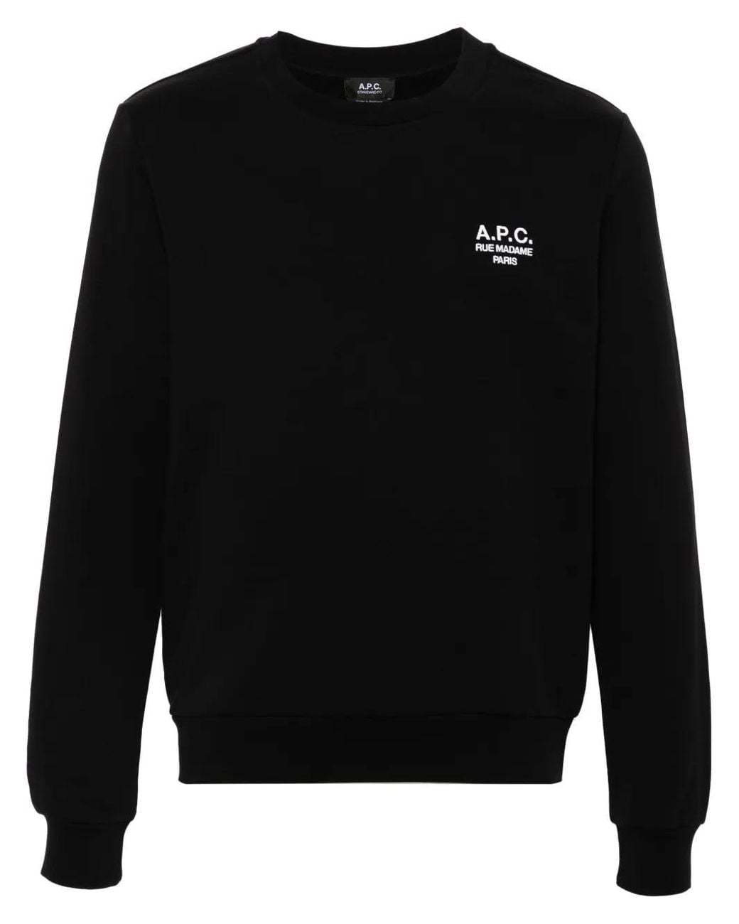 A.P.C. Black Standard Rue Madame Sweatshirt