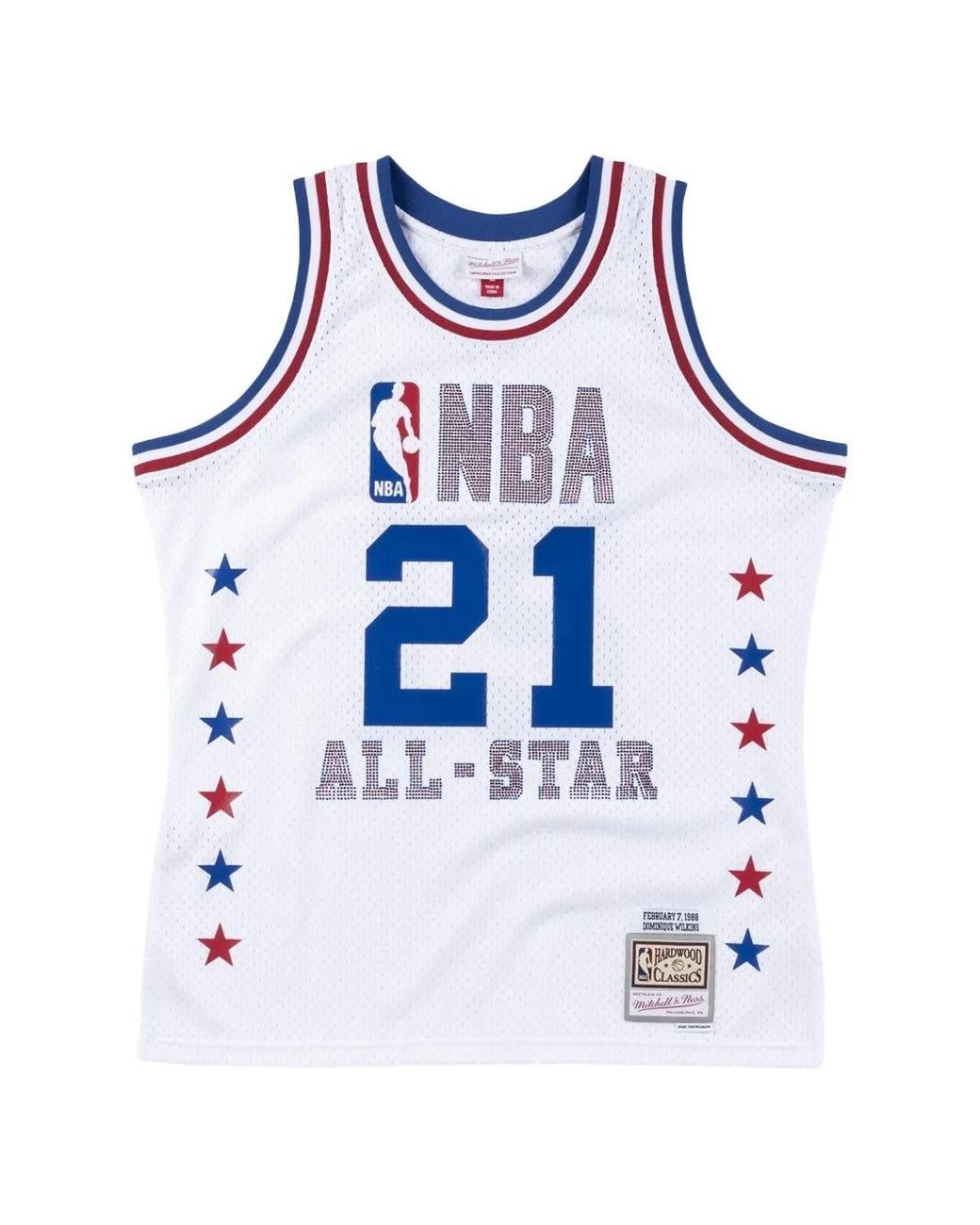 Mitchell & Ness Blue X Nba Dominique Wilkins Vest for men