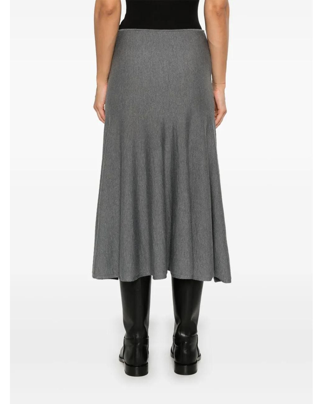 Khaite Mayu Midi-Rok in het Gray
