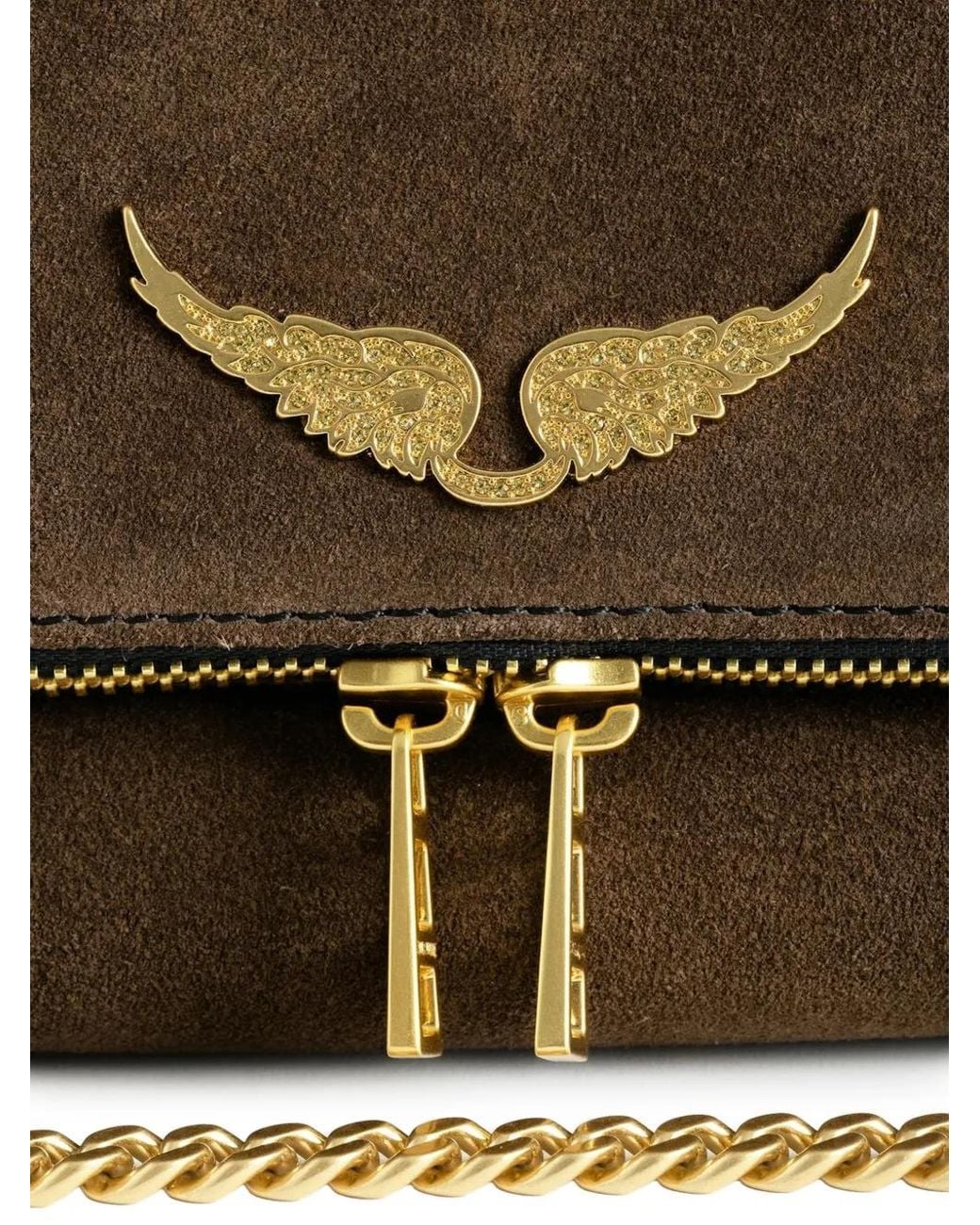 Zadig & Voltaire Brown Rocky Ii Suede Bag
