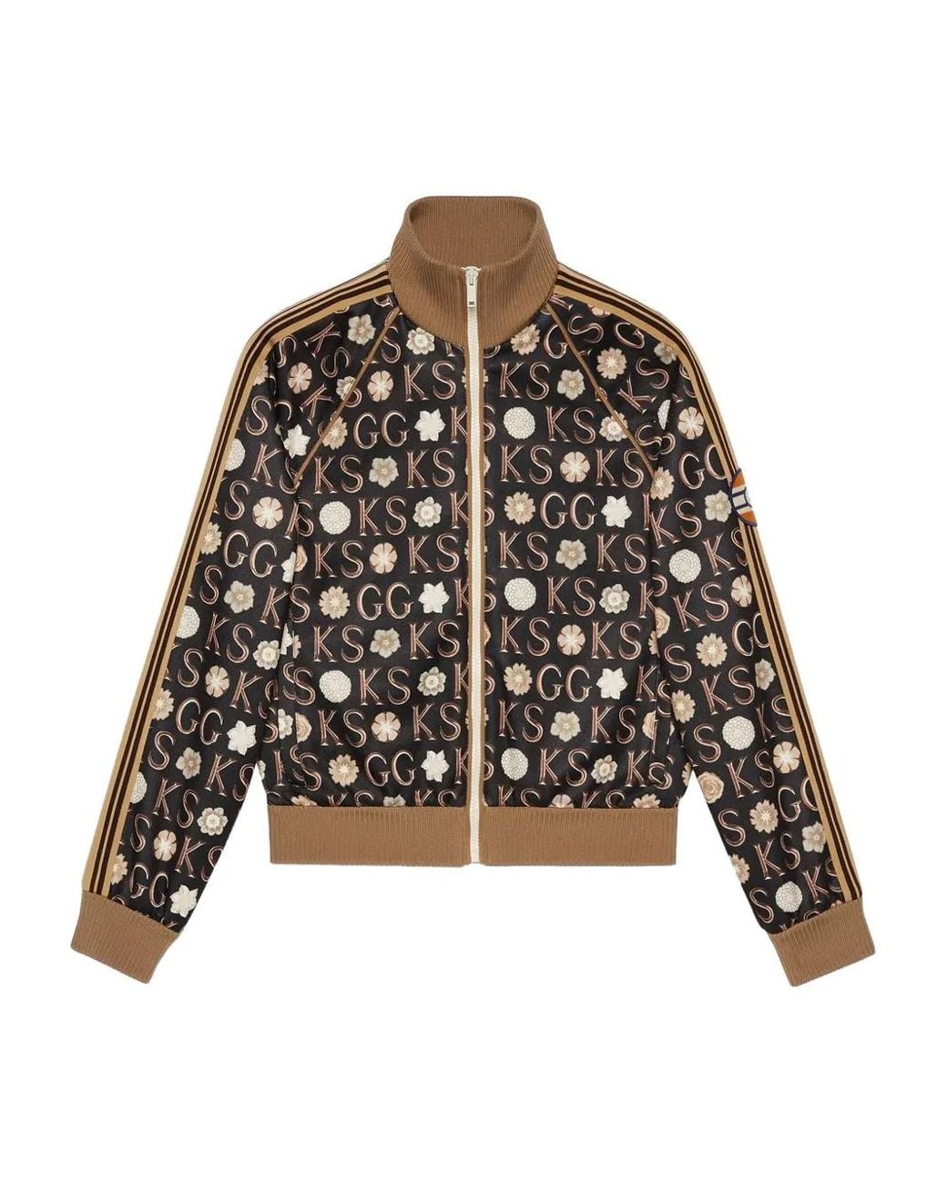 Gucci Black X Ken Scott Print Zip-Up Jacket for men