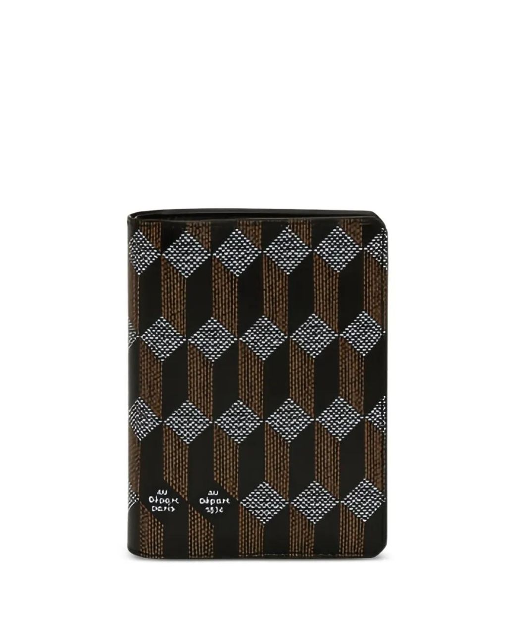 AU DEPART Black Bi-Fold Passport Case