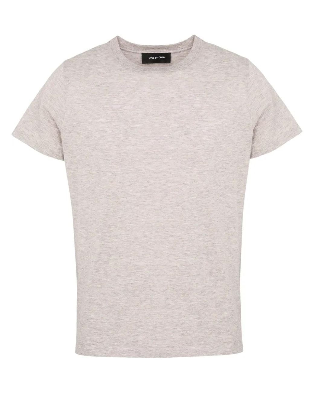 Yves Salomon White Jersey T-Shirt for men
