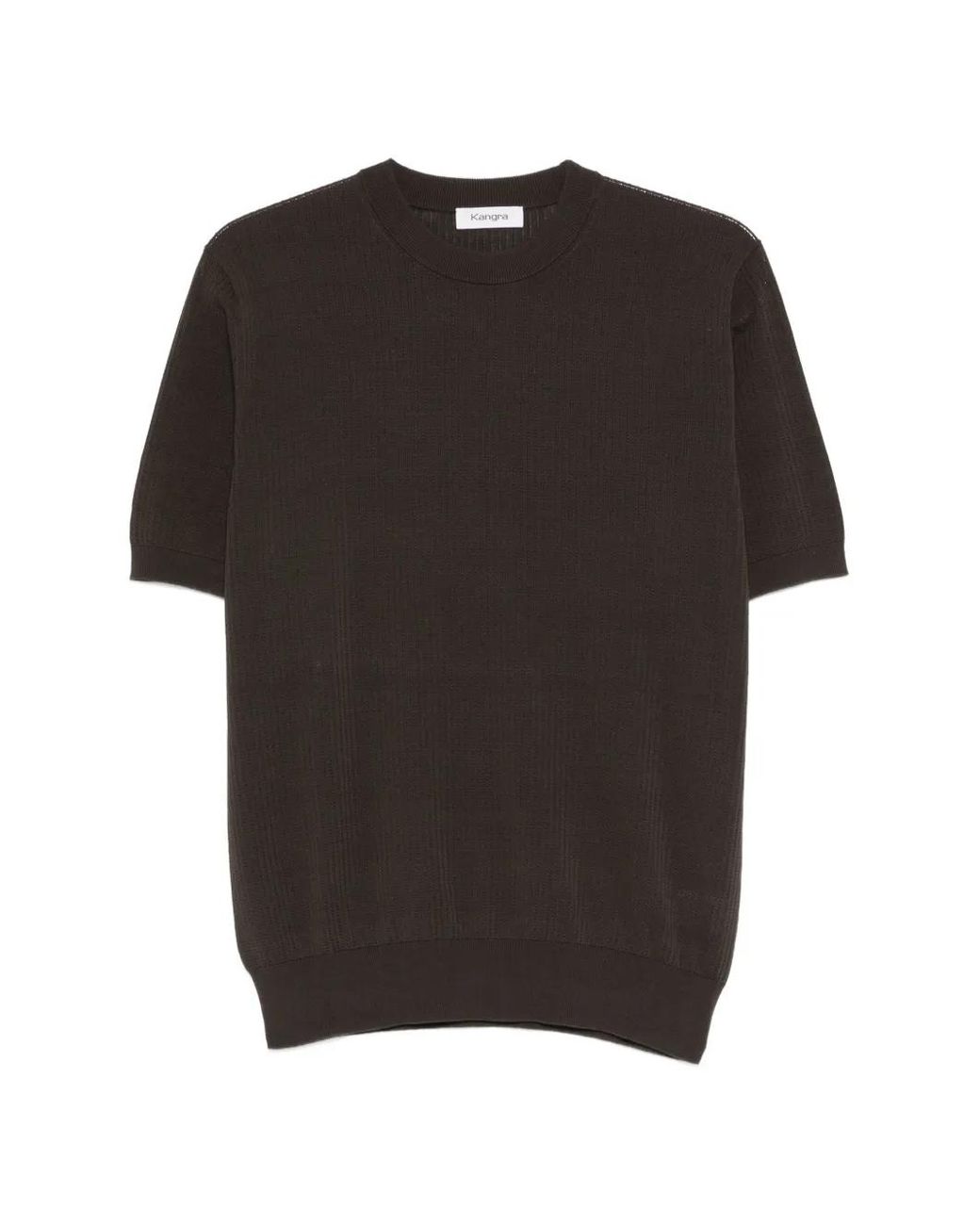 Kangra Black T-Shirt À Col Rond for men