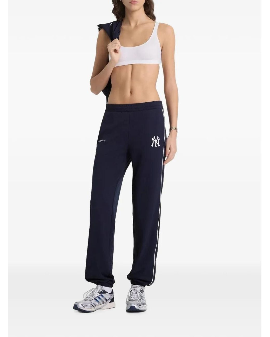 Sporty & Rich Blue Heritage Yankees Elio Piping Track Pants
