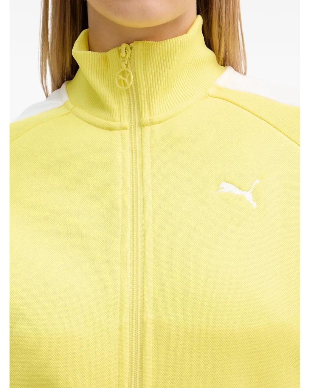 PUMA Yellow T7 Always On Side-Stripe Sweatshirt