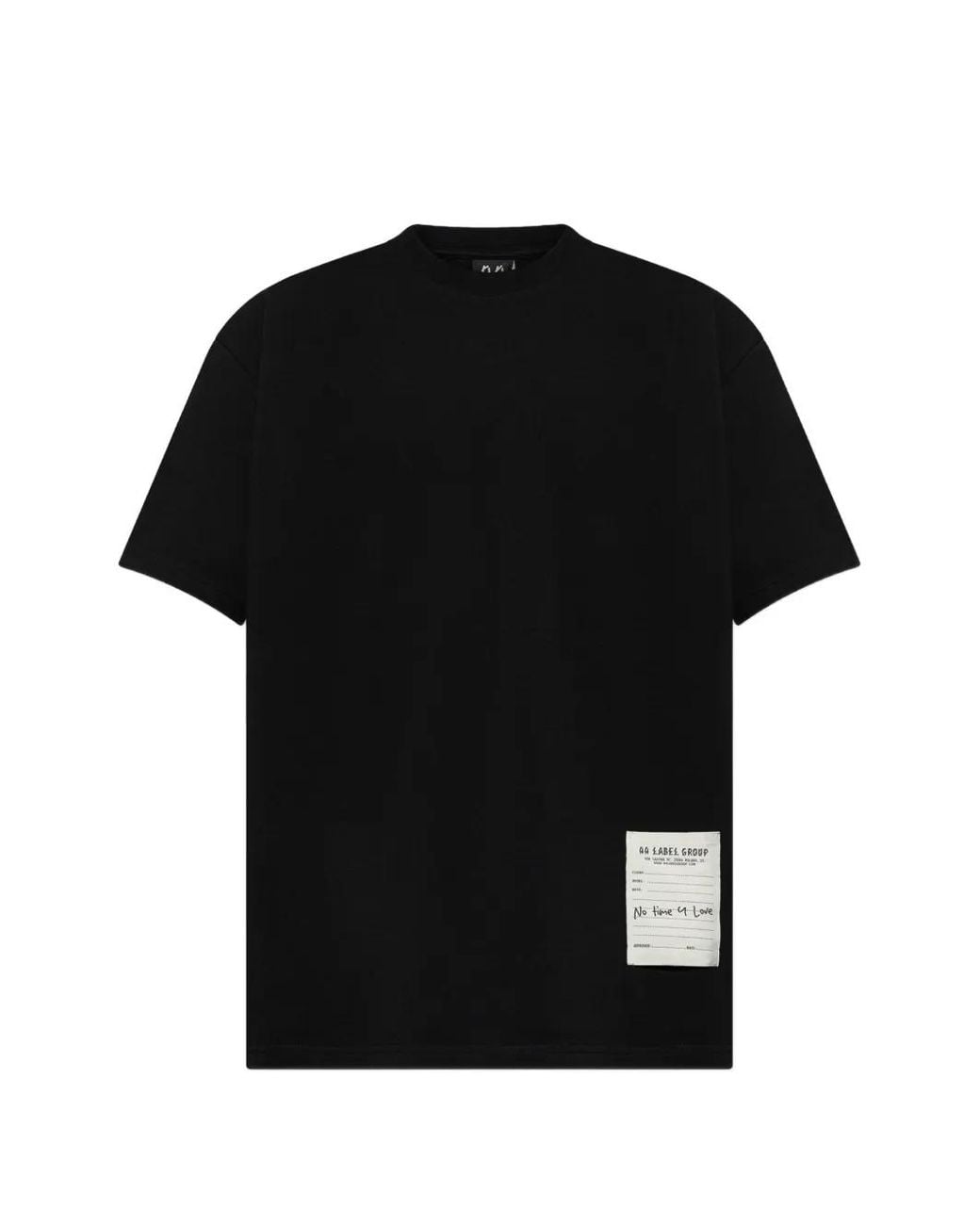 44 Label Group Black Crew Neck T-Shirt for men