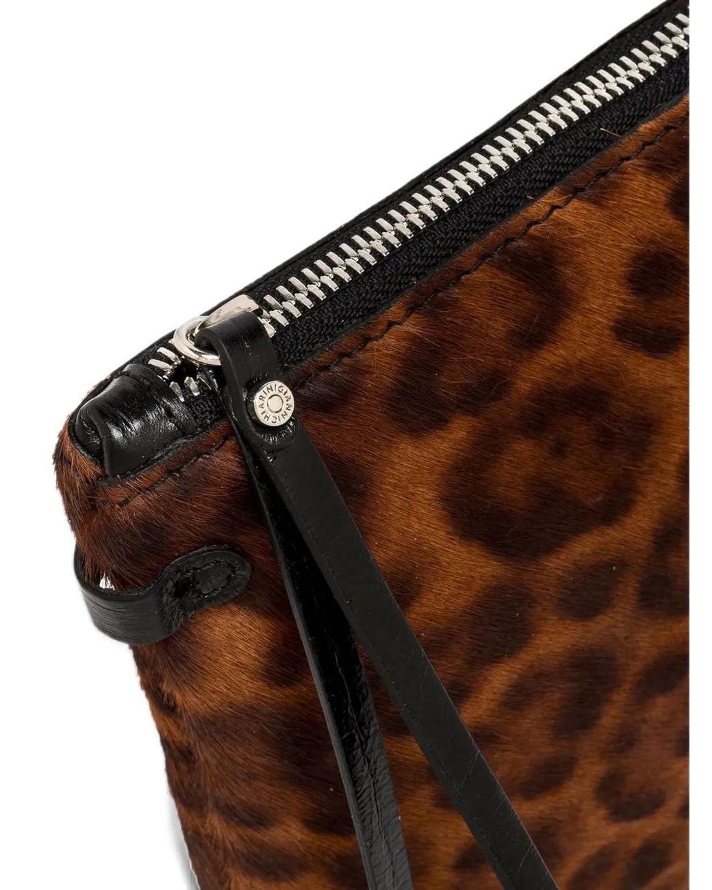 Gianni Chiarini Brown Hermy Leopard-Print Crossbody Bag
