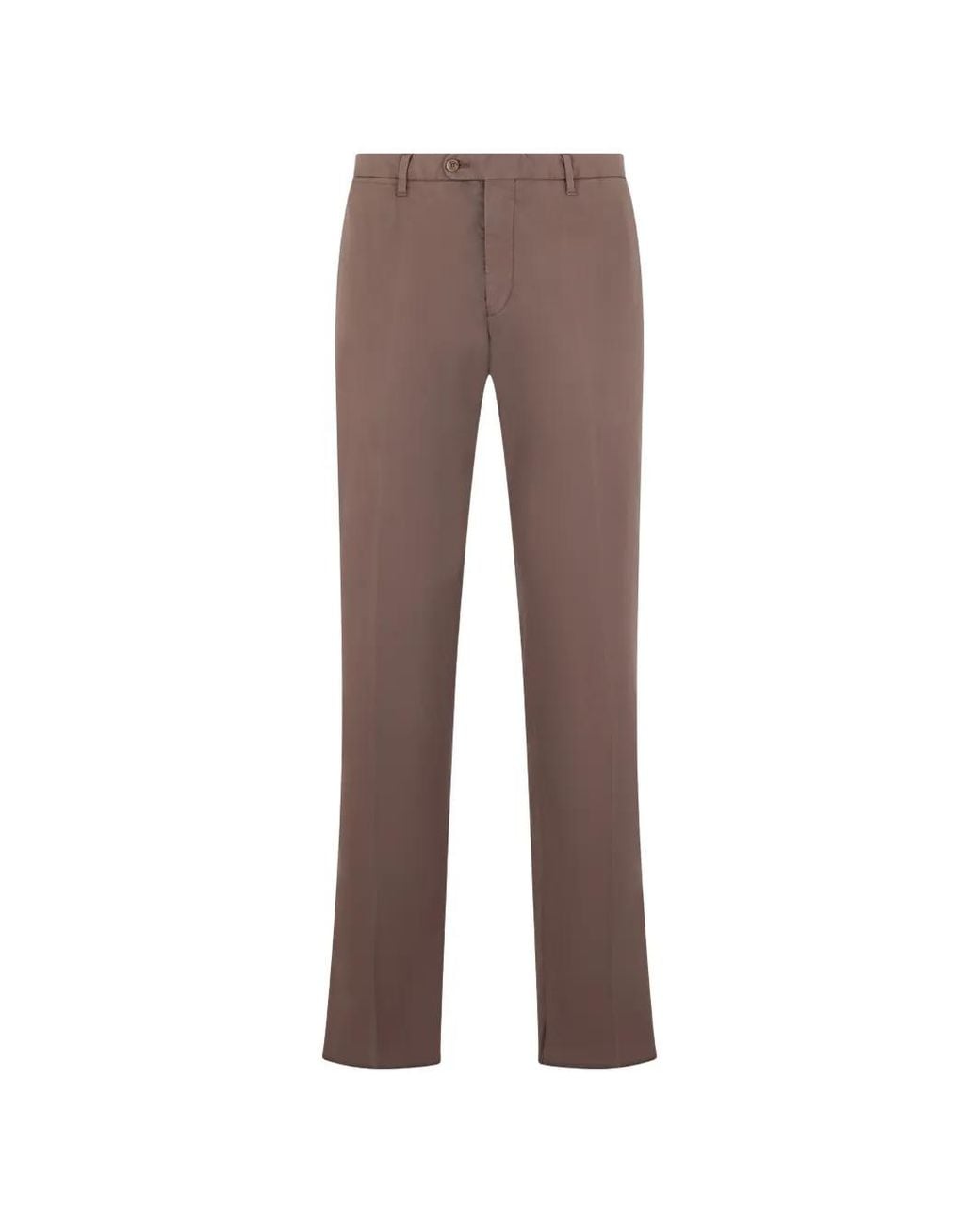 Fedeli Straight Broek in het Brown voor heren