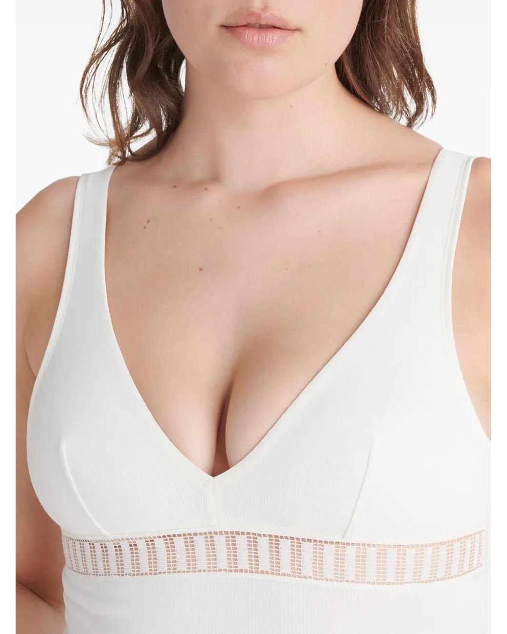 Eres White Caroline Graphic Nightdress