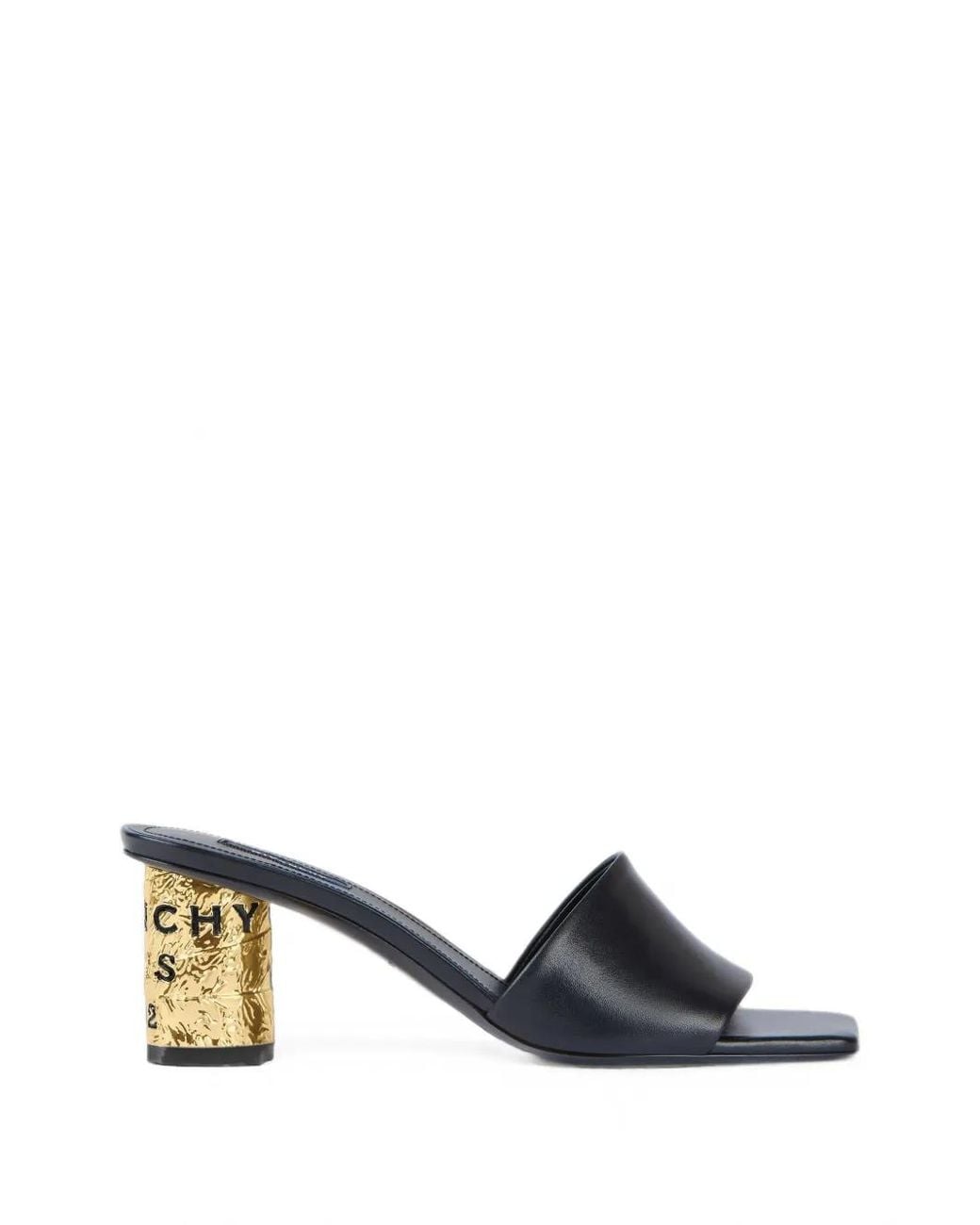 Givenchy Black Tape Heeled Mules