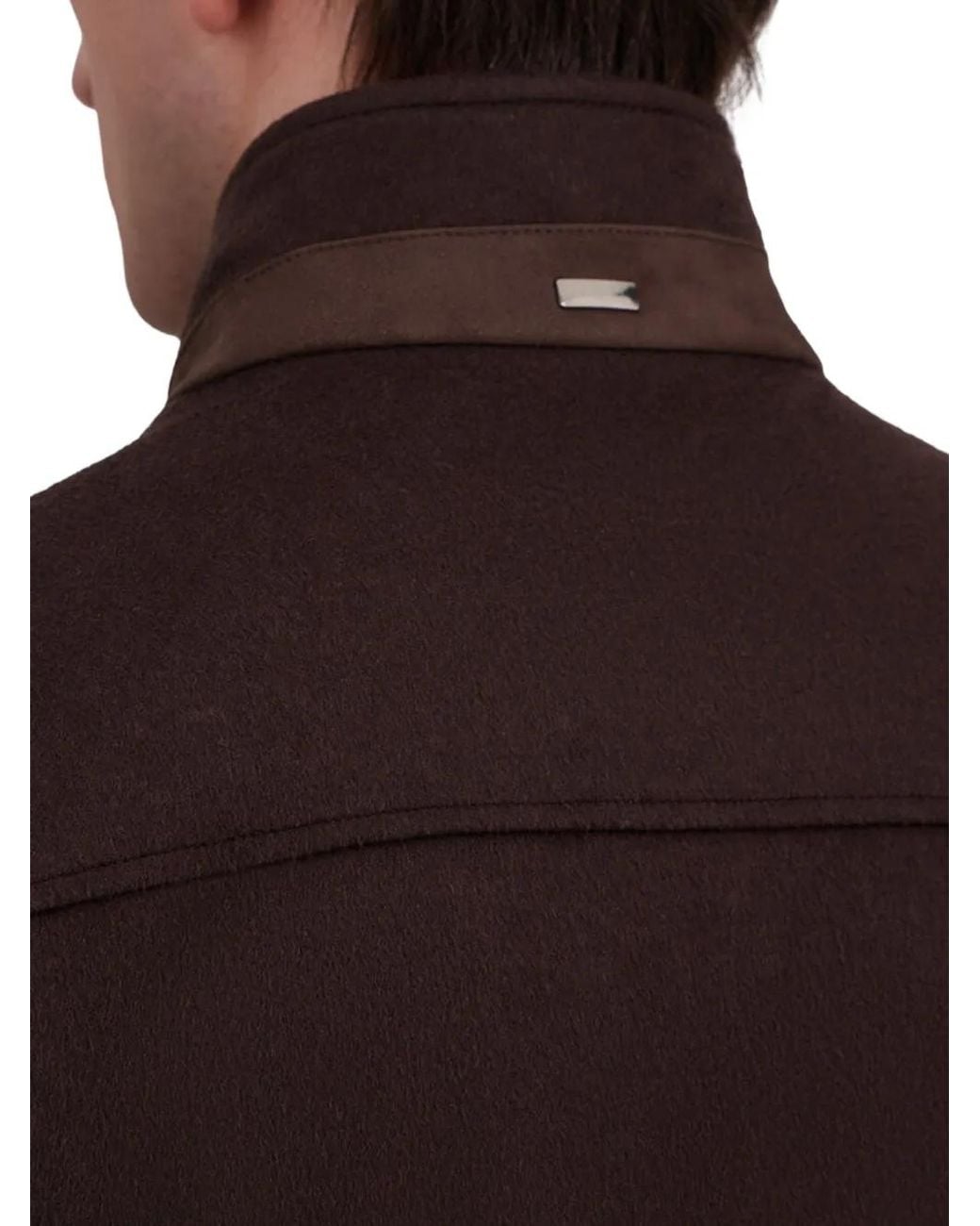 Herno Brown High-Neck Padded Jacket for men