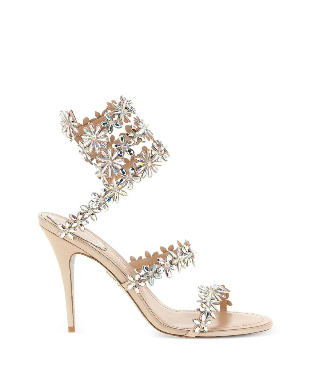Rene Caovilla Natural High Heel Sandals