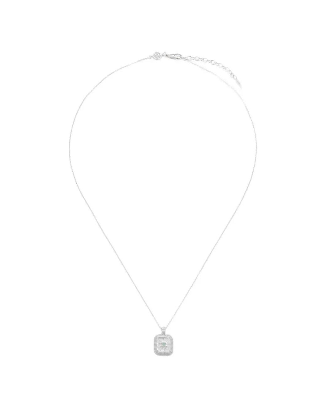 Missoma White May Birthstone Necklace