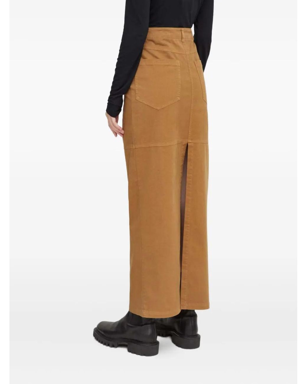 Herskind Natural Button-Fastening Maxi Skirt