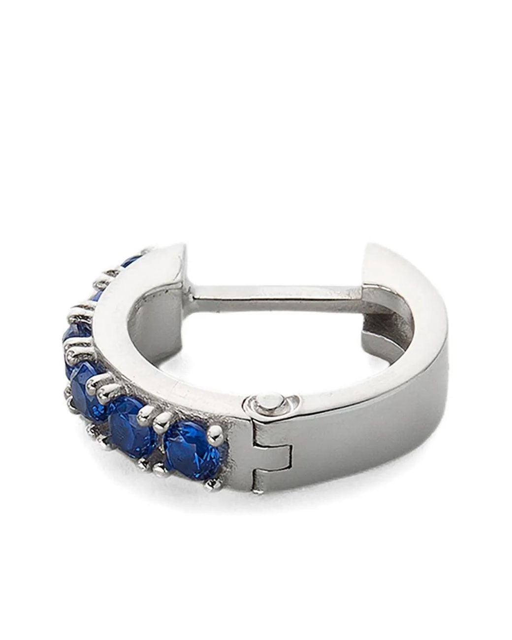 Emanuele Bicocchi Blue Embellished Hoop Earring