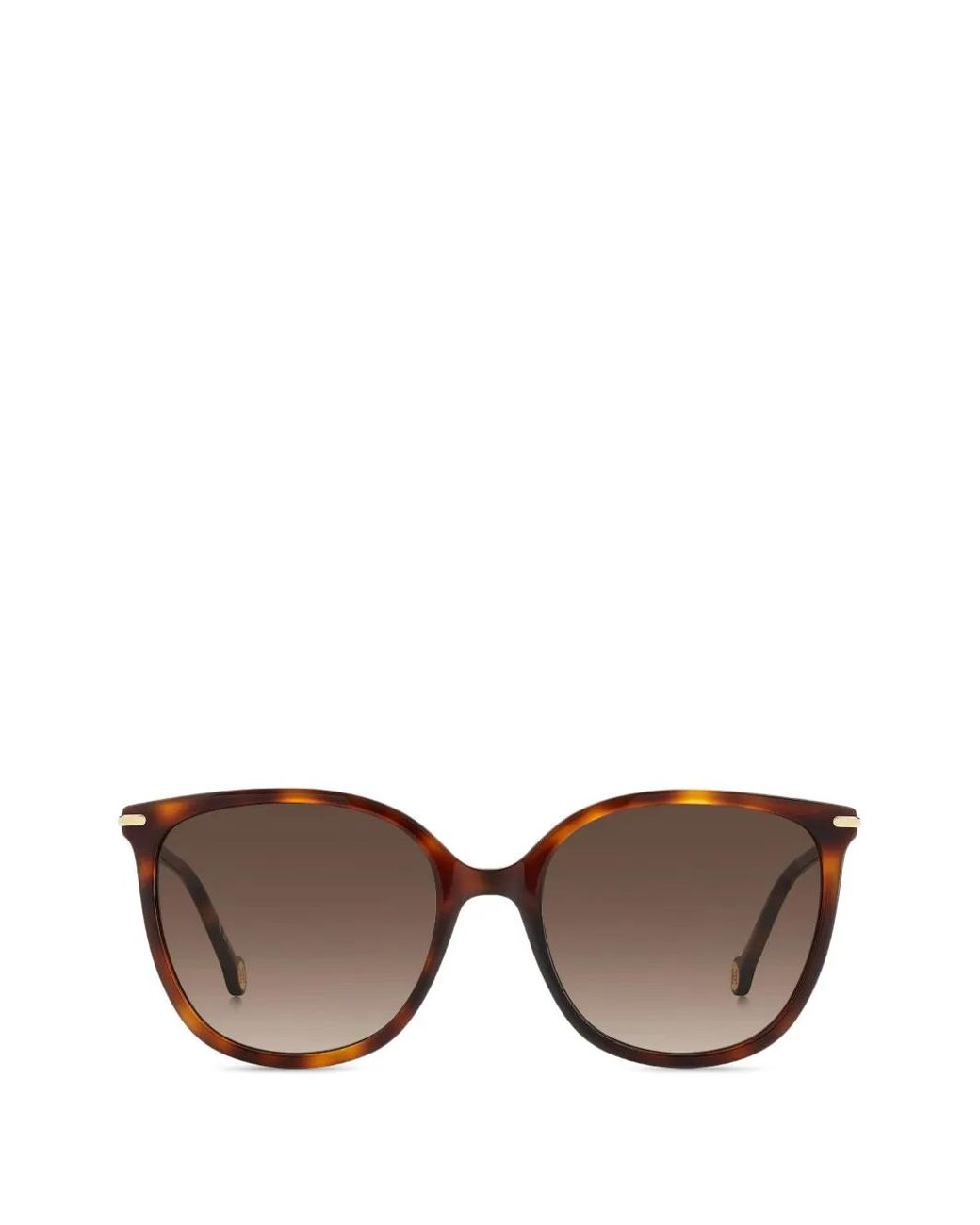 Carolina Herrera Brown Tortoiseshell-Effect Cat-Eye Sunglasses