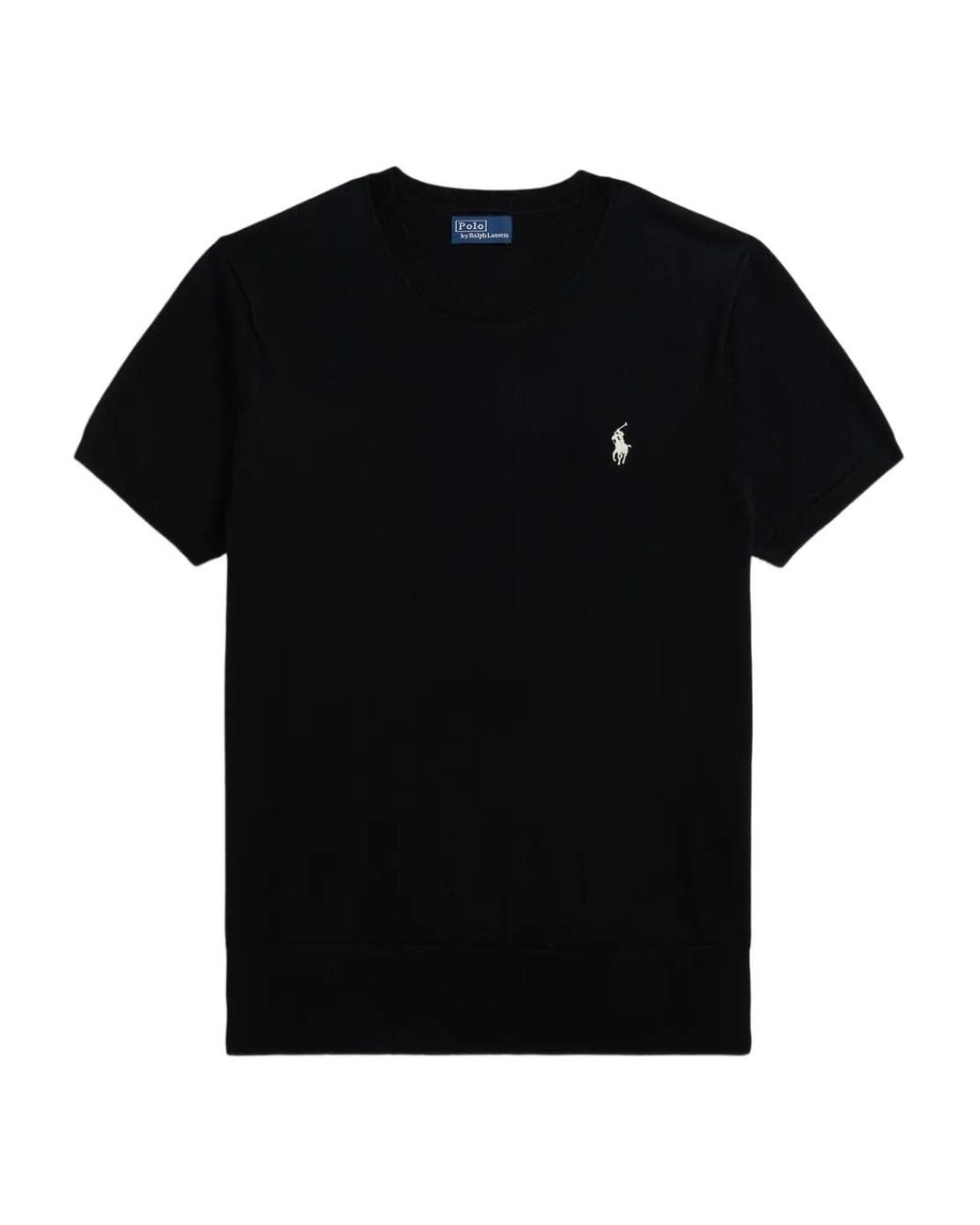 Polo Ralph Lauren Black Short-Sleeve Knit Top
