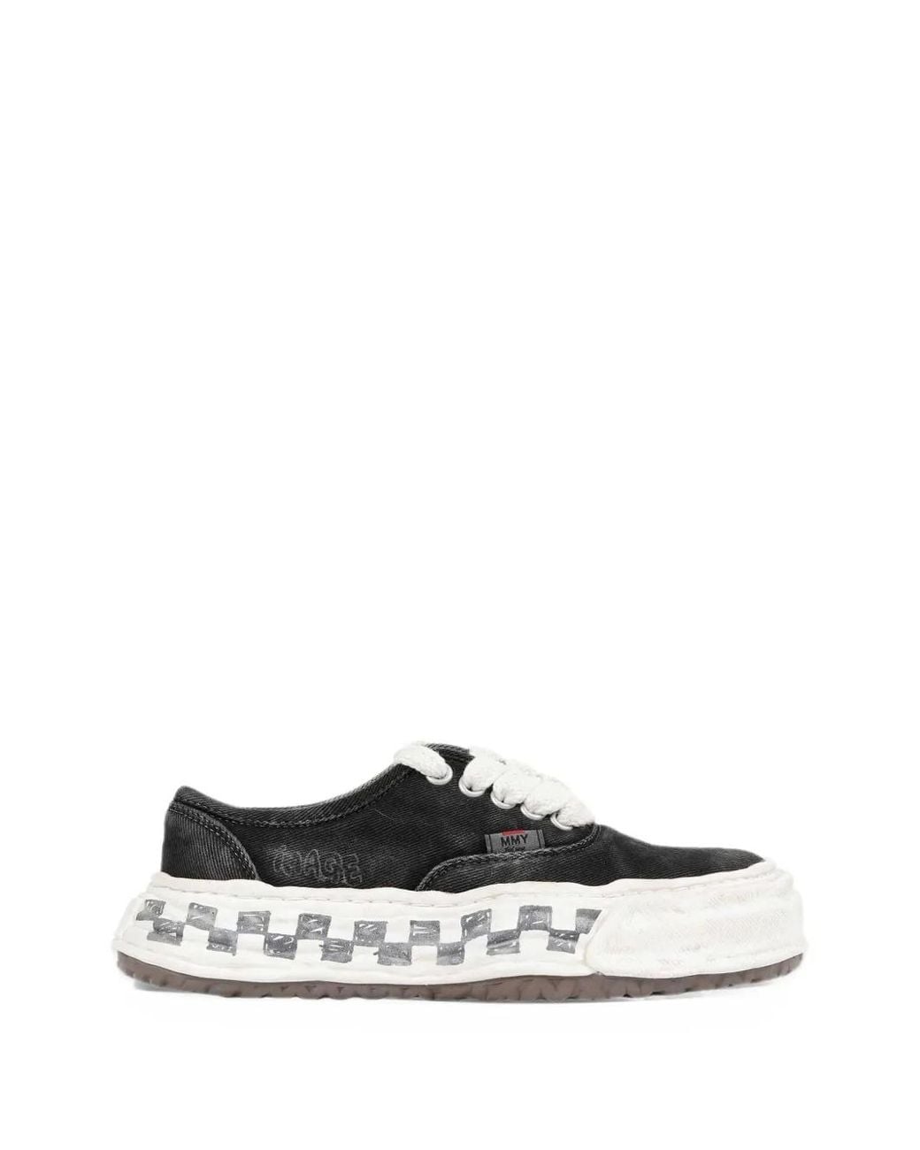 Maison Mihara Yasuhiro White Baker 26 Graffiti-Sole Sneakers for men