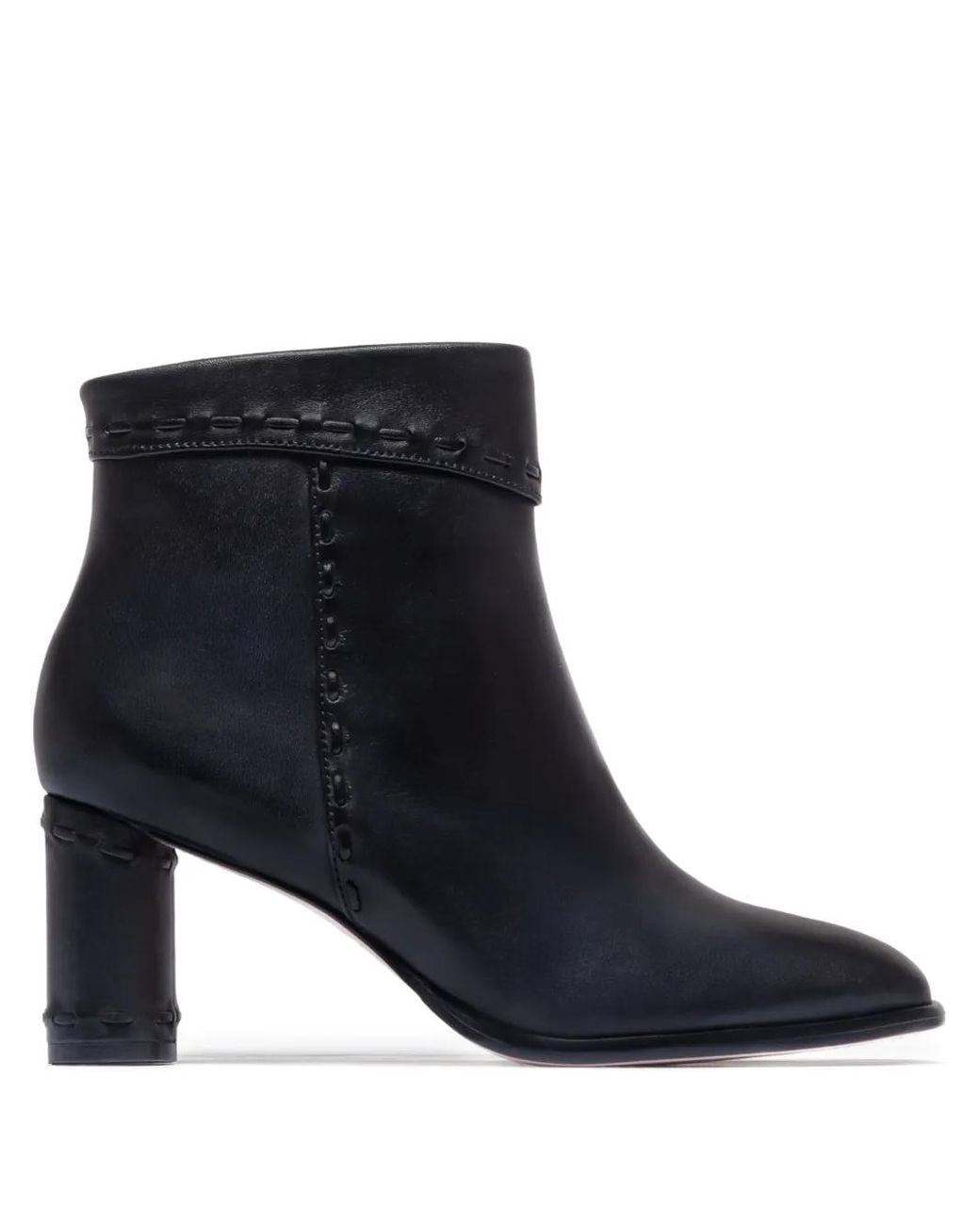 Bernardo Black 1946 7.6 Gene Block-Heel Boots