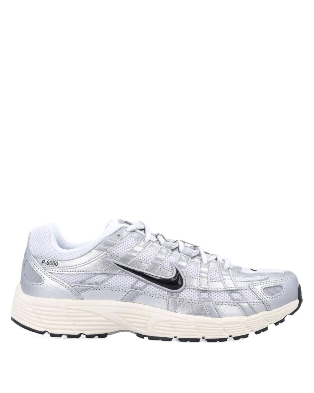 Nike White P-6000 Mesh-Panelled Sneakers