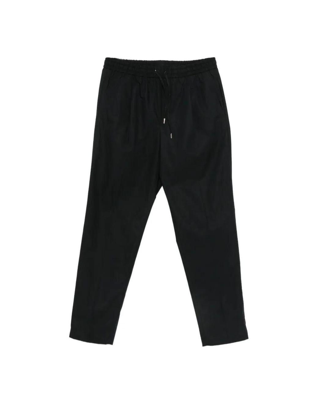 Briglia 1949 Black Drawstring-Waist Wimbledon Trousers