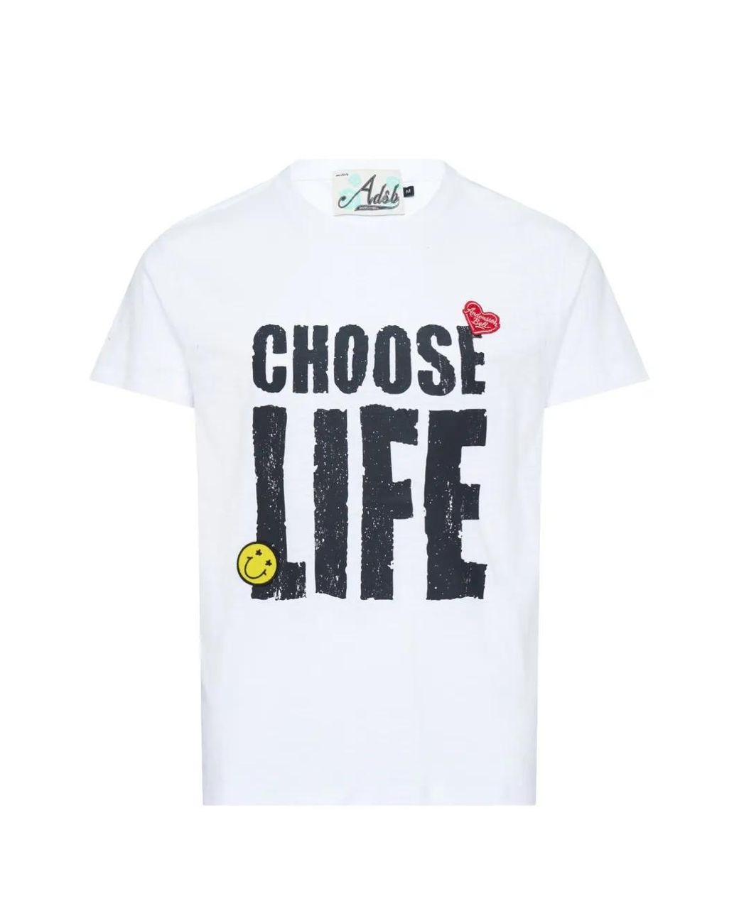 ANDERSSON BELL White Slogan-Print Slub-Texture T-Shirt for men