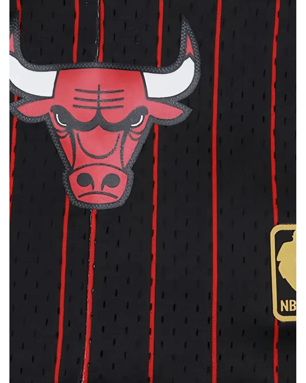 Mitchell & Ness Blue Striped Logo Shorts for men
