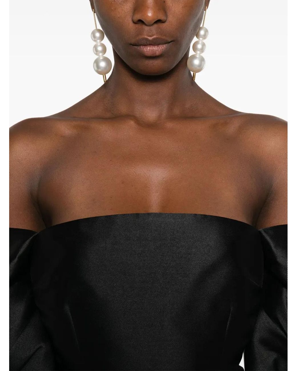 Solace London Freja Mini Dress in Black | Lyst