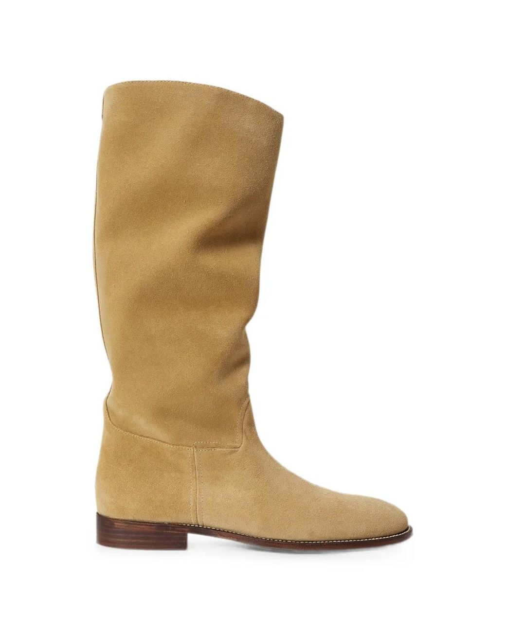 Polo Ralph Lauren Natural High-Top Suede Boots