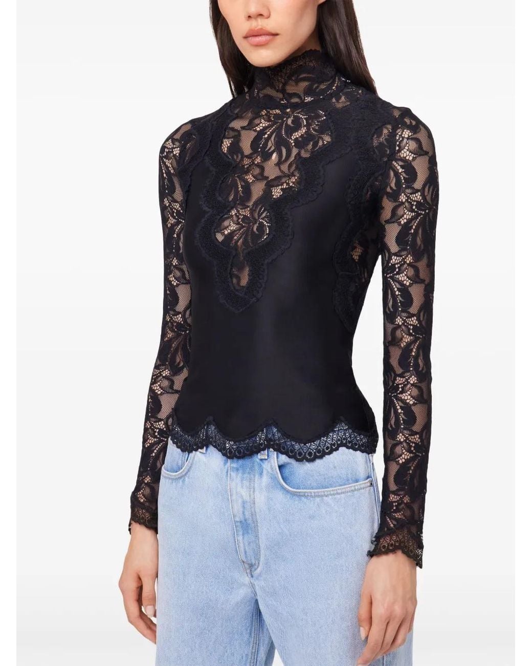 Rabanne Black Long Sleeve Top
