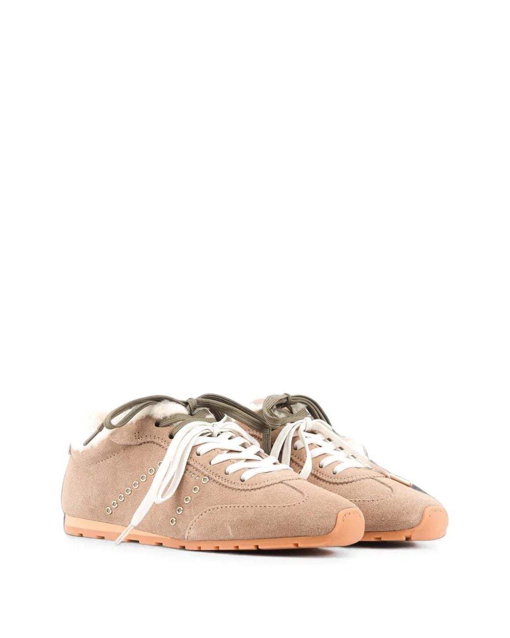 Nubikk Pink Billy Lou Fur Shearling-Lined Sneakers