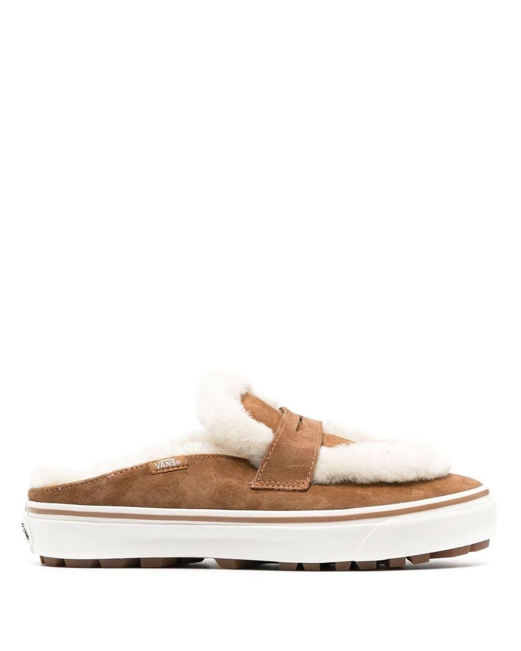 Vans white loafers cheap