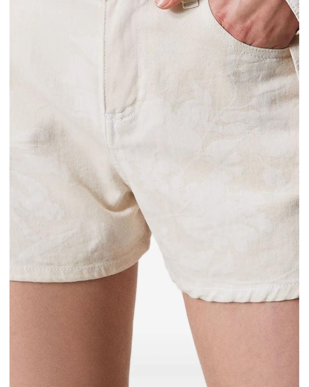Twinset White Cotton Shorts