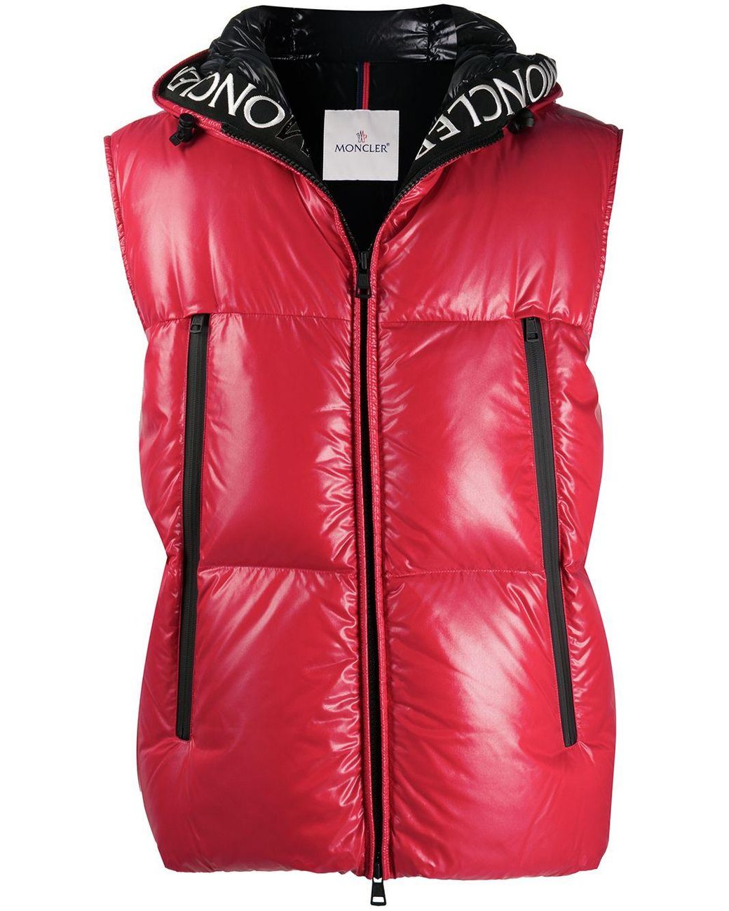 Moncler Bodywarmer Met Capuchon in het Rood voor heren | Lyst NL