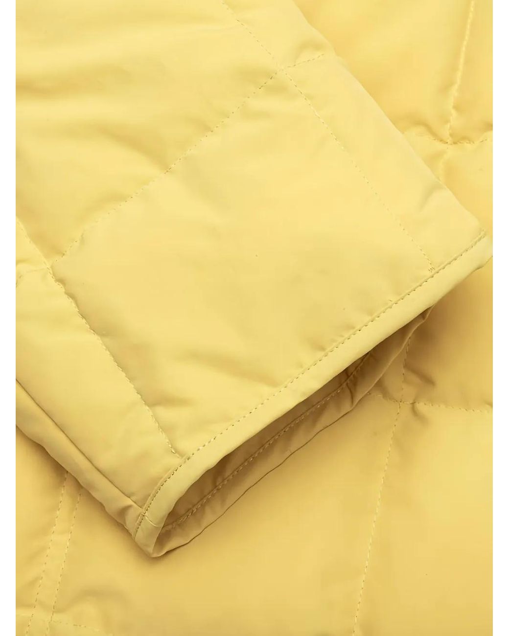 Jil Sander Yellow Quilted Button-Fastening Jacket for men