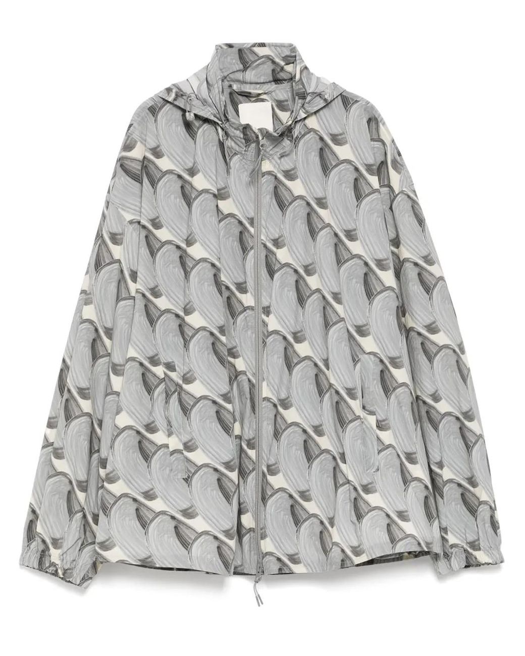 Chaqueta Sunscreen Con Capucha JNBY de color Gray