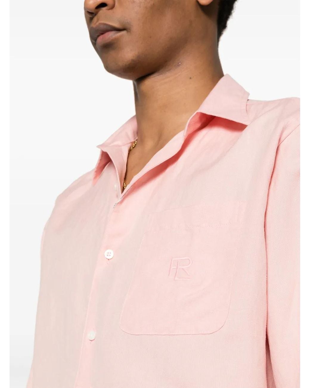 Ralph Lauren Pink Logo-Embroidered Shirt for men