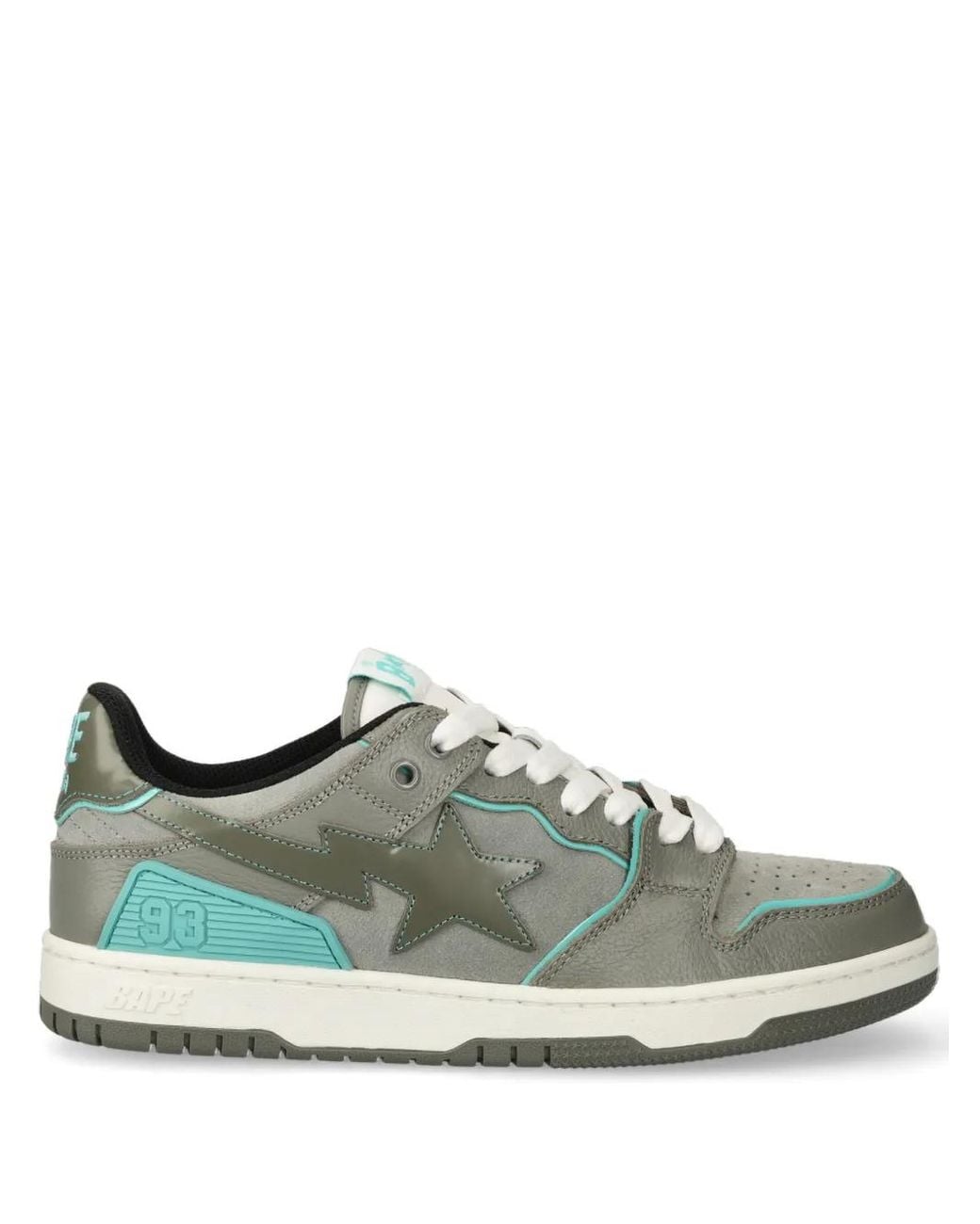 A Bathing Ape Green Sk8 Sta #2 Sneakers for men