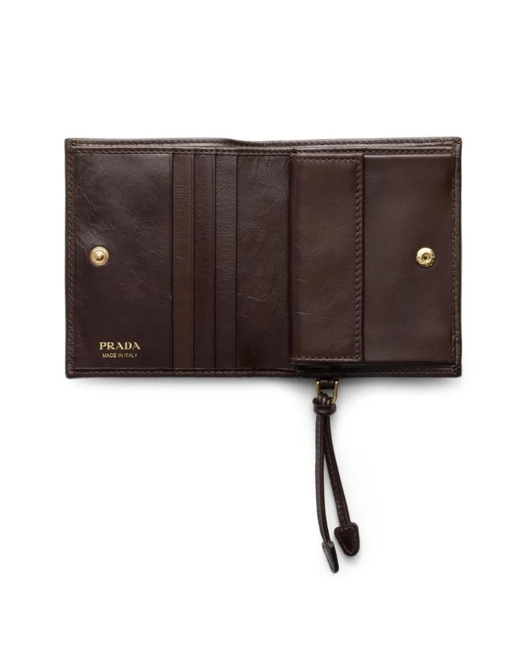 Prada Brown Small Leather Wallet