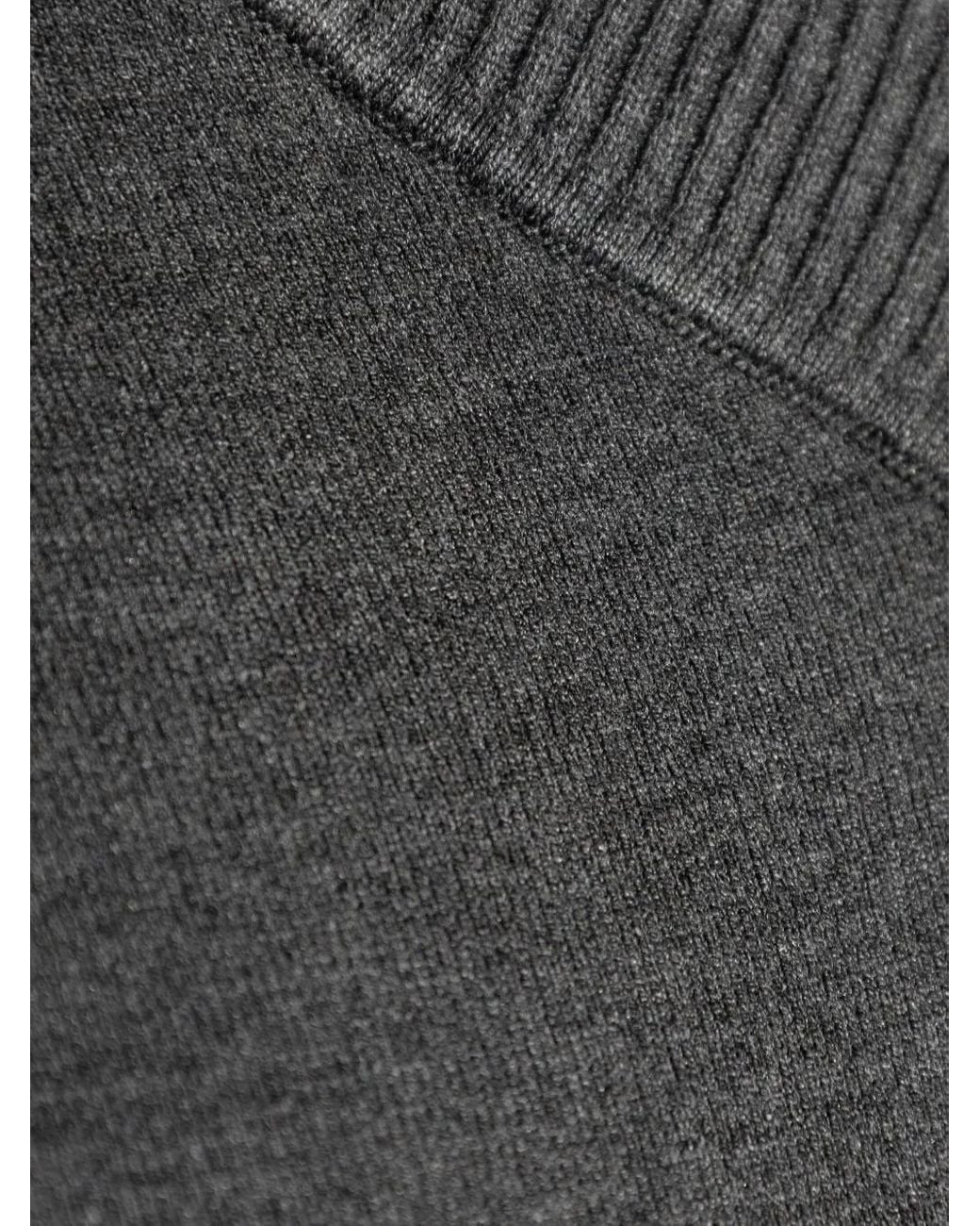 Jersey Salula Con Cuello En V Samsøe & Samsøe de color Gray